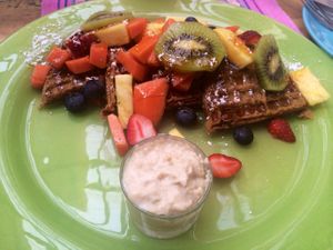 Butternut Waffle at The Pudding Shop in Johannesburg