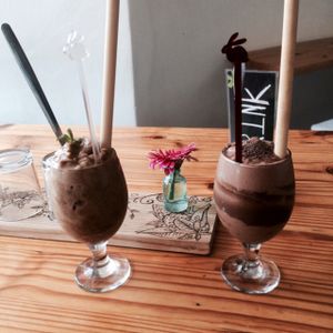 Iced Mint Green Tea + Chocolate Milkshake  at Free Food in Johannesburg