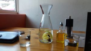 An absolute pleasure to frequent this establishment. We make it a mission to try something different every time we visit and, have always been pleasantly surprised by the variety and superlative creations on offer. Both professionalism and personal care, and attention to detail have never failed. Greeted by name, remembered and always made to feel most welcome. Jug of water enhanced and flavoured with fresh lemon and anise on arrival. Refreshing !   at Free Food in Johannesburg