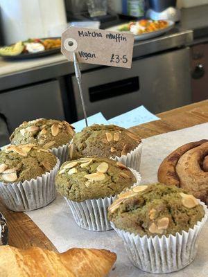 Matcha Muffins  at EZ and Moss in North London