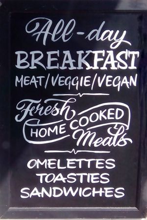 all-day breakfast at Smile Cafe in Portsmouth