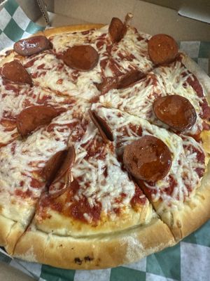 Hot honey pizzaa  at Mike's Vegan Grill in Winston-salem