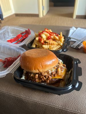 Back for the Carolina burger   at Mike's Vegan Grill in Winston-salem