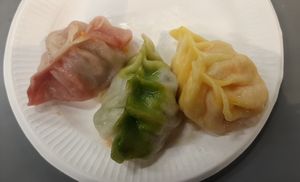 Mommos. Three different colours. Three different tastes.  at Foody - Emart Khan-Uul District in Ulaanbaatar