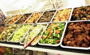 Lunch special at Loving Hut in Cam Pha