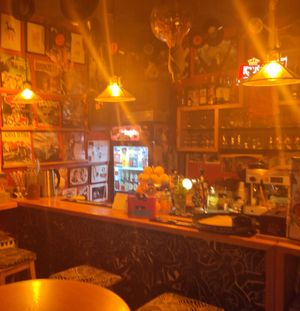 The bar at Crni Ovan  in Novi Sad