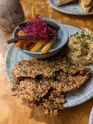 hummus plate at Hamngatan 12 Interiör & design | Café & Bistro in Jämtlands Län