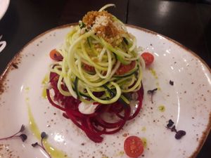 lasagna at Super Natural Kitchen in Dubai