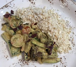 North Indian Curry with Lemon Cauliflower Rice - yummy! at Super Natural Kitchen in Dubai