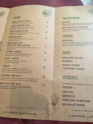 Menu at Super Natural Kitchen in Dubai