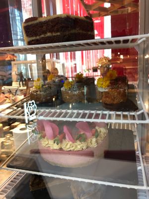 Cake display  at Super Natural Kitchen in Dubai