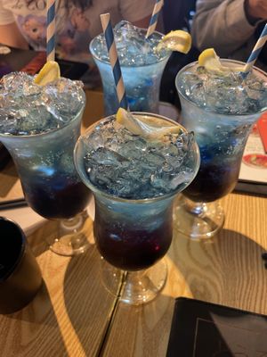 Mount Fuji mocktails   at Maki & Ramen in Newcastle Upon Tyne