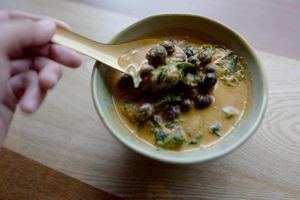 Mushroom curry at Sukjai by Pata Obasan in Chiang Mai