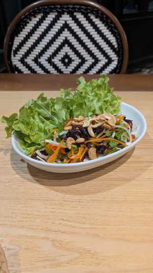 Pickled roselle (hibiscus) salad at Sukjai by Pata Obasan in Chiang Mai