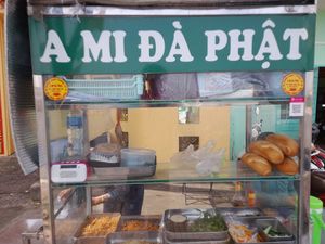 The stall at Bánh Mì Chay Tịnh Nhẫn in Ho Chi Minh City