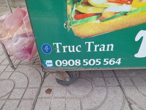 Phone number at Bánh Mì Chay Tịnh Nhẫn in Ho Chi Minh City