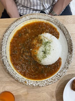 Hayashi rice, 1400 yen.  at MIMI - Vegan Sweets & Restaurant in Kyoto