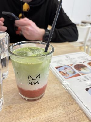 Strawberry matcha   at MIMI - Vegan Sweets & Restaurant in Kyoto