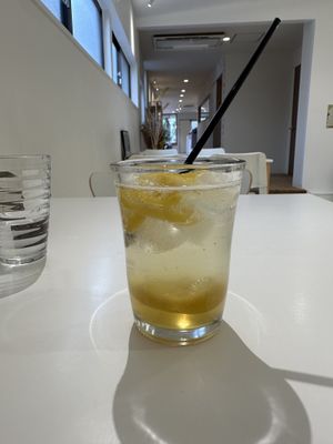 Lemon soda  at MIMI - Vegan Sweets & Restaurant in Kyoto