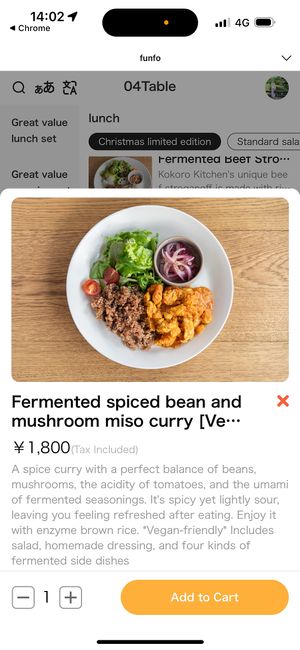   at KOKORO Kitchen in Kyoto