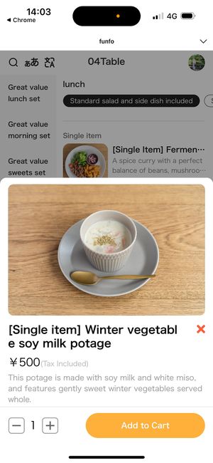   at KOKORO Kitchen in Kyoto