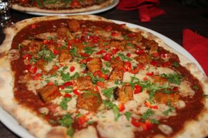 Seitan Finest Pizza at Bar Loosister in Helsinki