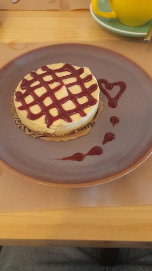 Cheesecake at Koffushi in Tenerife