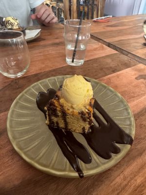 Peanut sponge at The Lion Hotel  in Pontypool