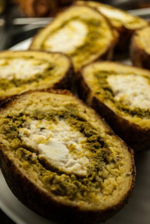 Rasedar cheese ball at Atma Buda in Budapest