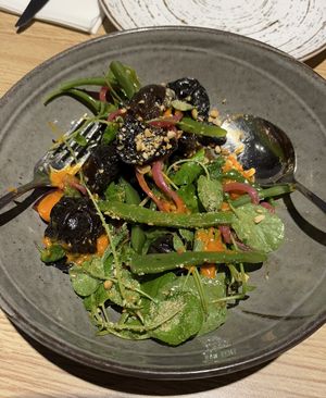 Second course wood ear mushroomm  at El Brote in Madrid