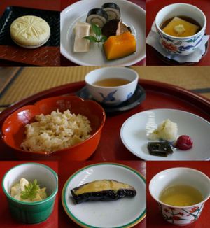 Hana set 3500yen at Sankoin in Tokyo