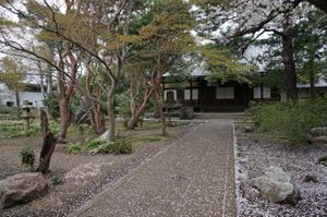 Temple and the garden. at Sankoin in Tokyo