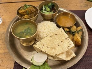 veg thali  at Himalayan Nepalese Cuisine in Baguio City