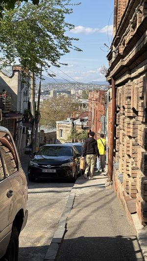 The view from the cafe is amazing 🤩   at Billy in Tbilisi