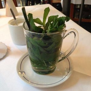 Mint tea at Al Dar Syrian Restaurant in Hannover
