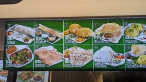 Display at Rathana Bhavan Indian Vegetarian Restaurant in North Singapore