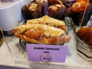 Almond Croissant. at Nonno's Coffee in Conwy