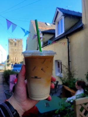 Iced Oat Latte (Takeaway). at Nonno's Coffee in Conwy