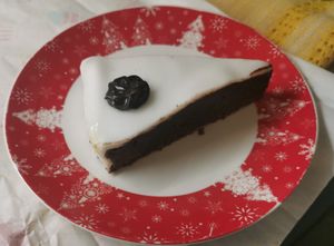 Chocolate marzipan cake at Edes Elet Cukraszda in Budapest