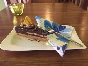 Chocolate Banana Cake at Edes Elet Cukraszda in Budapest