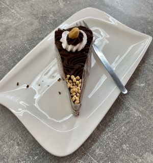 Chocolate peanuts cake 🍰  at Edes Elet Cukraszda in Budapest