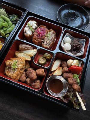 Pine box at COFU - Chinatown in Vancouver