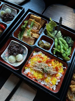 Bamboo box at COFU - Chinatown in Vancouver