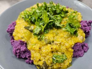 Dal Palak w/Purple Potatoes at SuperFast SuperFood in Xian