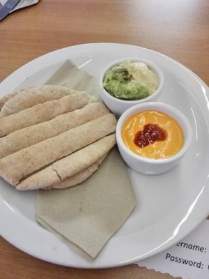 Vegan dip at 222 Vegan Cuisine in West London