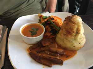 Roast at 222 Vegan Cuisine in West London
