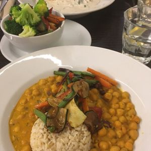 mains at 222 Vegan Cuisine in West London