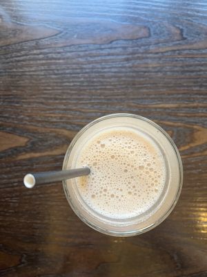 Absolutely glorious smoothie! 😍 Asked for without cacao and it was sooo good, all caramel-y!   at 222 Vegan Cuisine in West London