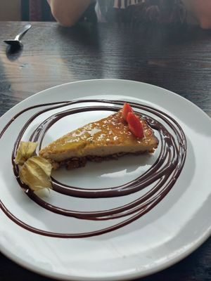 Cheesecake at 222 Vegan Cuisine in West London