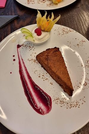 Banana cake at 222 Vegan Cuisine in West London